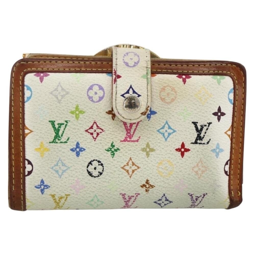 Louis Vuitton Monogram Multicolor Portefeuille Viennois Wallet White